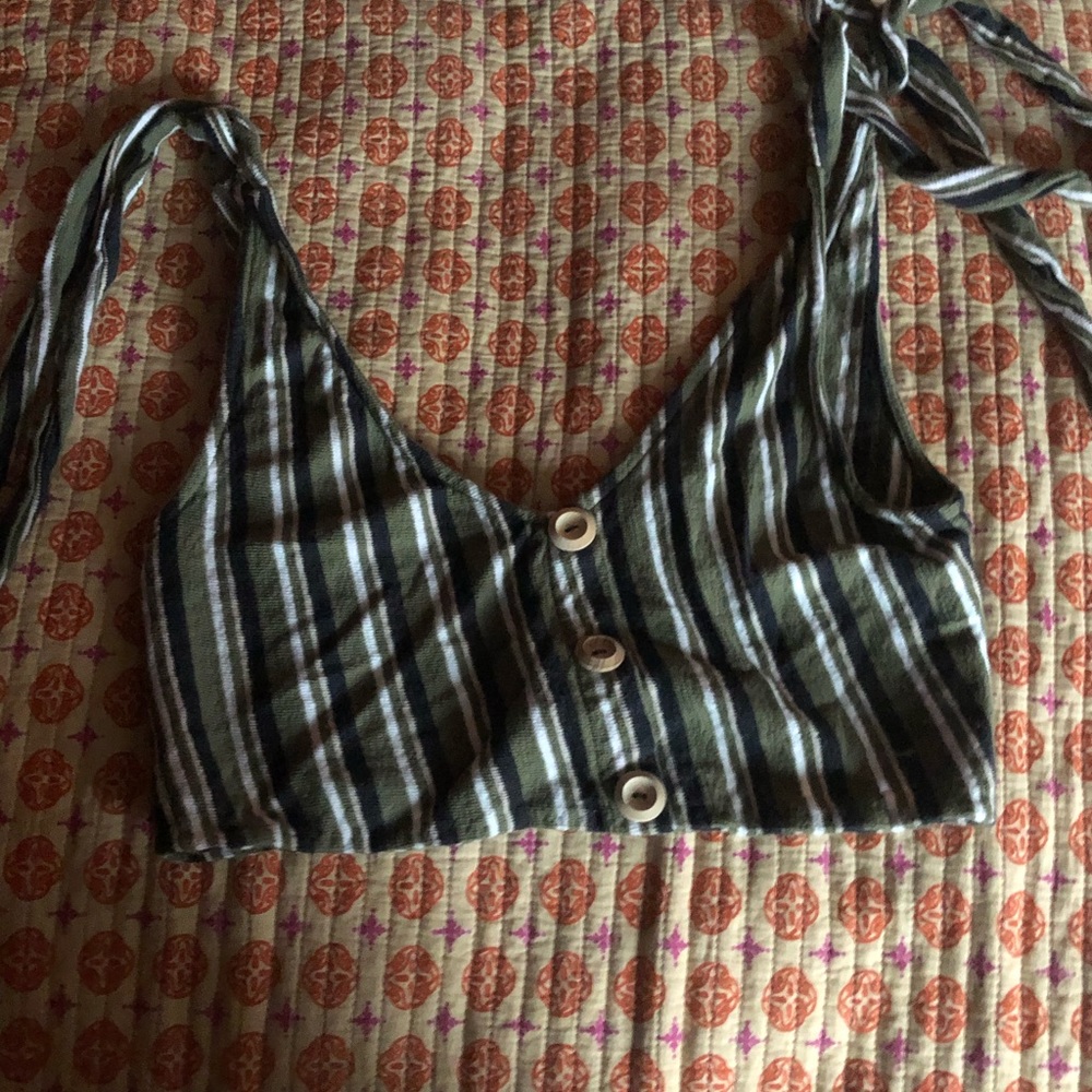 Stripped cropped top